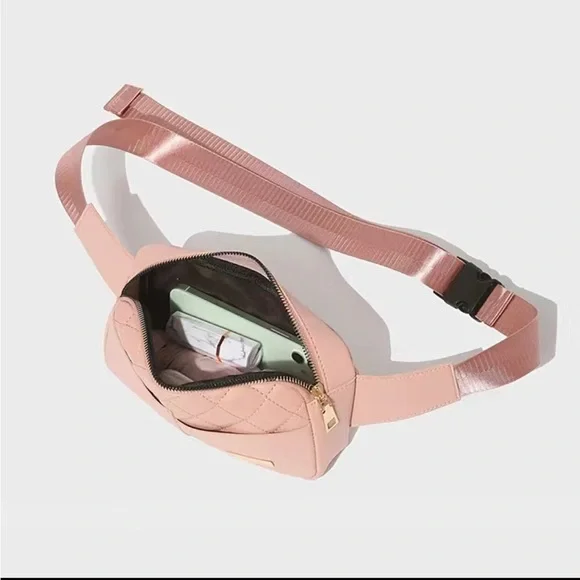 Zipper Fanny Pack, Women's Waist Bag With Adjustable Strap Stylish Faux Leather - Picture 5 of 5